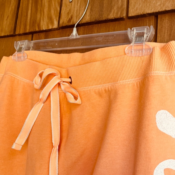 Vintage Y2K M Victoria Secret Pink Sweats Joggers Lowrise Love Pink Light Orange - Picture 5 of 12